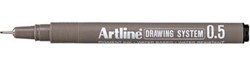 Fineliner Artline technisch 0.5mm zwart