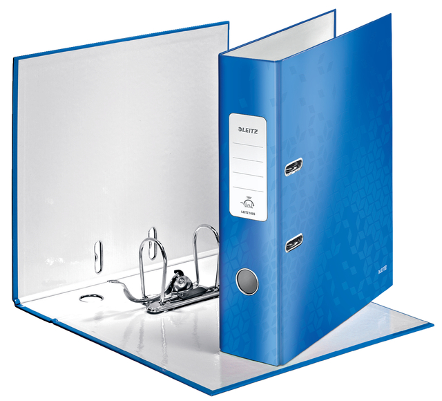 Ordner Leitz Wow 180° gelamineerd 80mm A4 blauw afbeelding