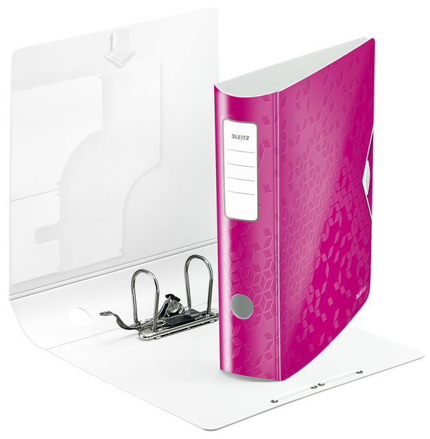 Ordner Leitz WOW active 180° 80mm PP A4 roze afbeelding