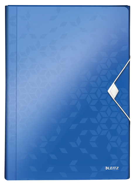 Projectmap Leitz WOW voor A4 6 vaks PP blauw afbeelding