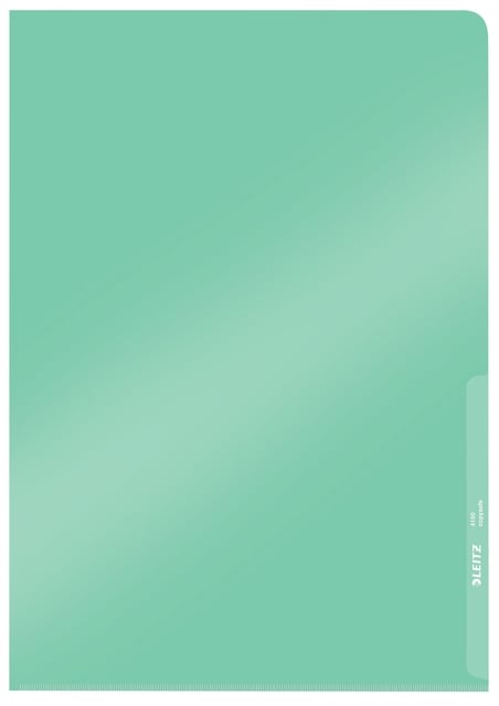 Insteekmap L-model Leitz Premium copy safe 0.15mm PVC A4 groen 100 stuks afbeelding