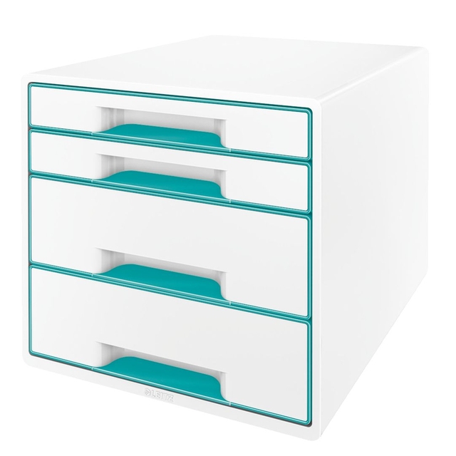Ladenblok Leitz WOW 4 laden wit/ijsblauw afbeelding