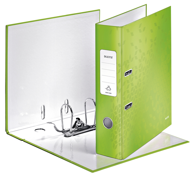 Ordner Leitz Wow 180° gelamineerd 80mm A4 groen afbeelding