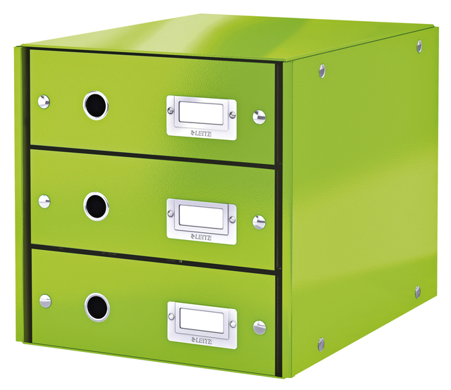 Ladenbox Leitz WOW Click & Store 3 laden groen afbeelding