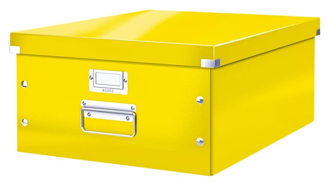 Opbergdoos Leitz Click & Store WOW groot 369x200x482mm geel afbeelding