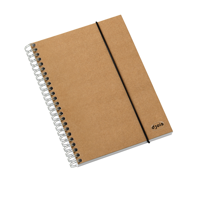 Notitieboek Kraft Line A5 140blz spiraal lijn afbeelding