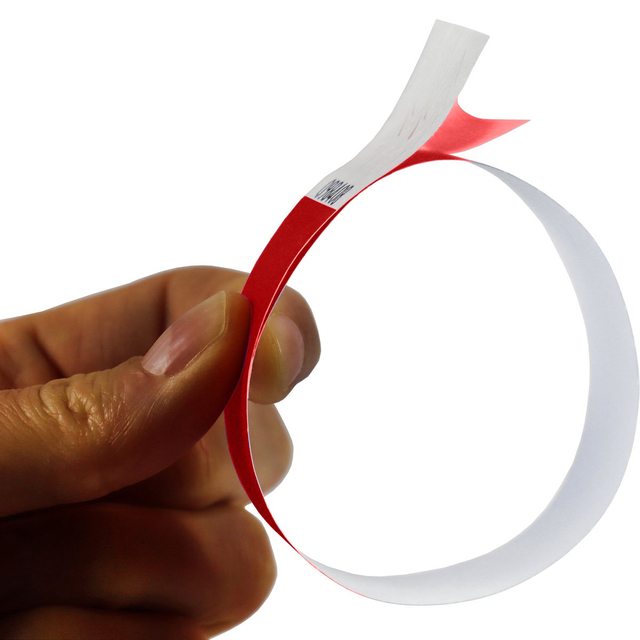 Polsband Combicraft Tyvek rood 100 stuks — Foto 2 van 2