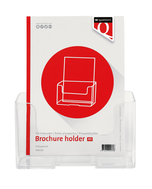 Folderhouder Quantore A5 transparant afbeelding