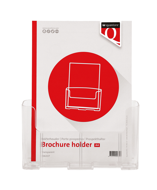 Folderhouder Quantore A4 transparant afbeelding