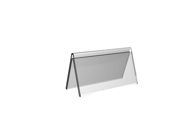 Tafelnaambord Europel V-standaard 70x150mm acryl — Foto 2 van 2