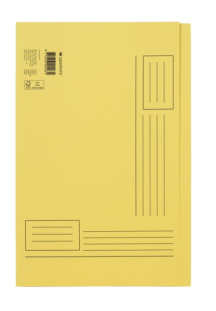 Vouwmap Quantore Folio ongelijke zijde 250gr geel afbeelding