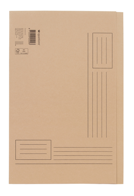 Vouwmap Quantore Folio ongelijke zijde 250gr beige afbeelding
