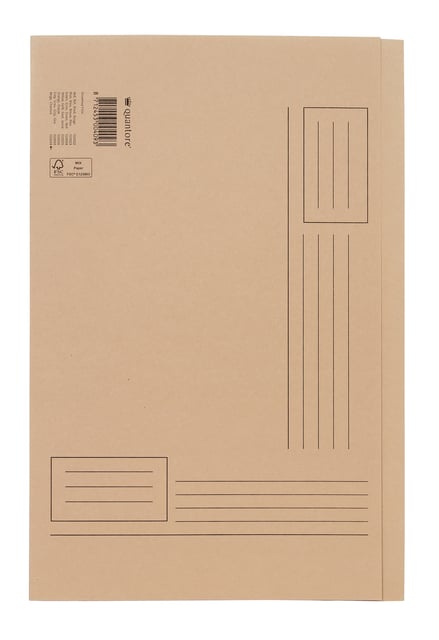 Vouwmap Quantore Folio ongelijke zijde 250gr beige afbeelding