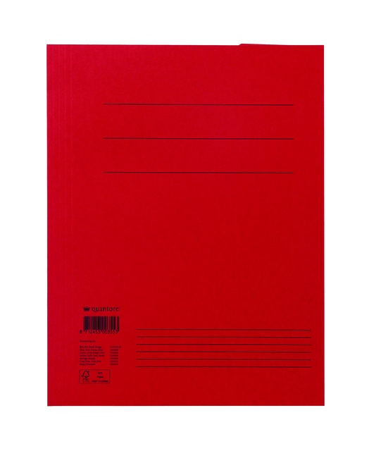 Dossiermap Quantore A4 300gr rood afbeelding
