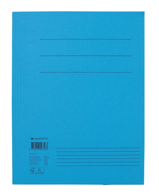 Dossiermap Quantore A4 320gr blauw