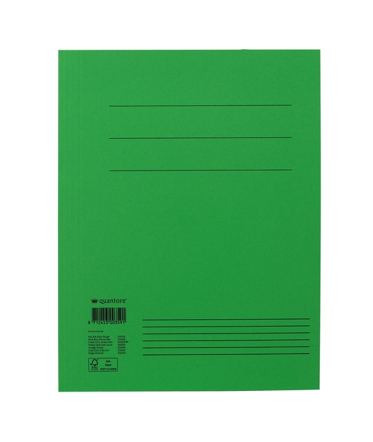 Dossiermap Quantore A4 300gr groen afbeelding