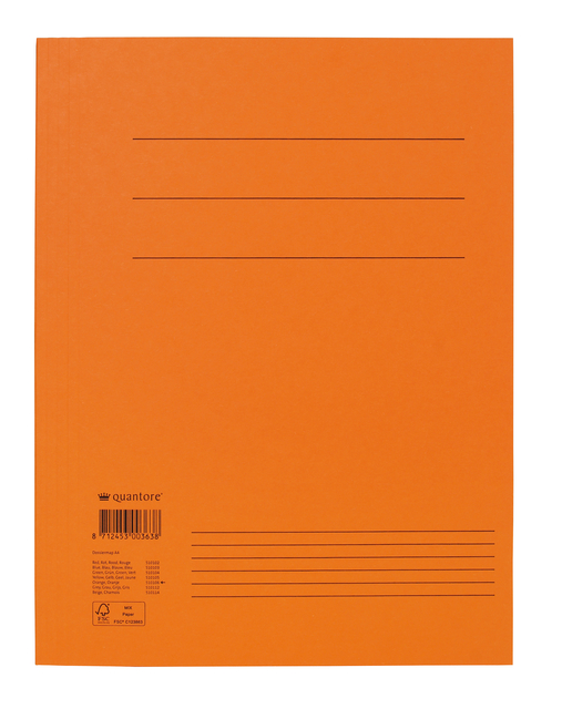 Dossiermap Quantore A4 320gr oranje