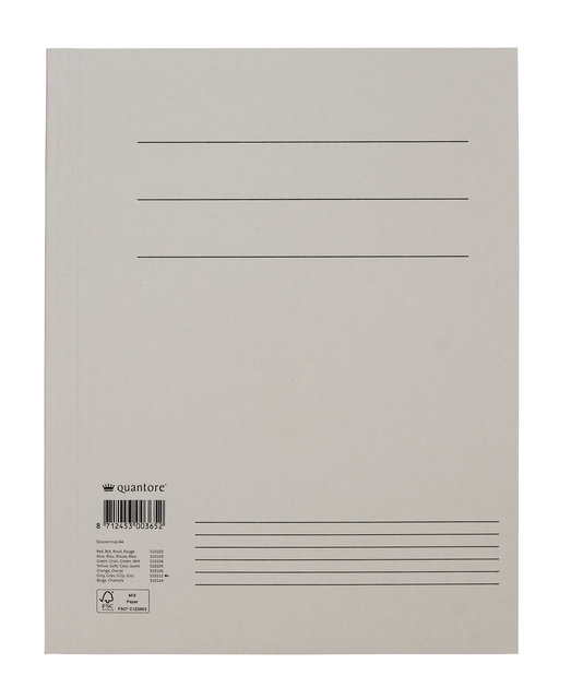 Dossiermap Quantore A4 320gr grijs