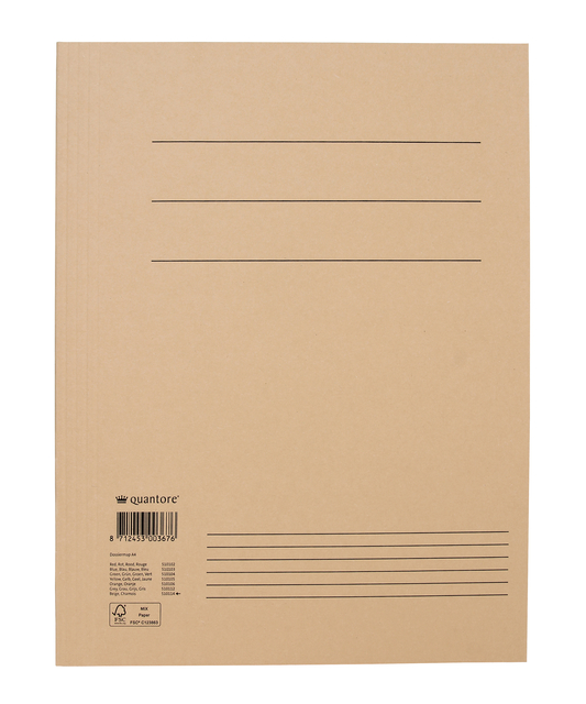 Dossiermap Quantore A4 300gr chamois afbeelding