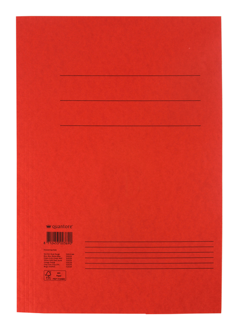 Dossiermap Quantore folio 300gr rood afbeelding