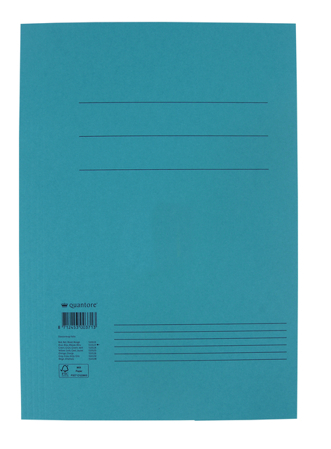 Dossiermap Quantore folio 300gr blauw afbeelding