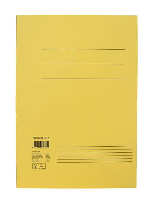 Dossiermap Quantore Folio 300gr geel afbeelding