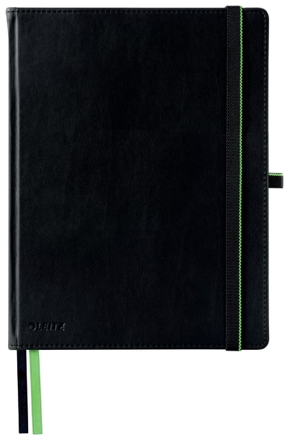 Notitieboek Leitz Complete 187x242mm lijn 160 pagina&apos;s 100gr zwart afbeelding