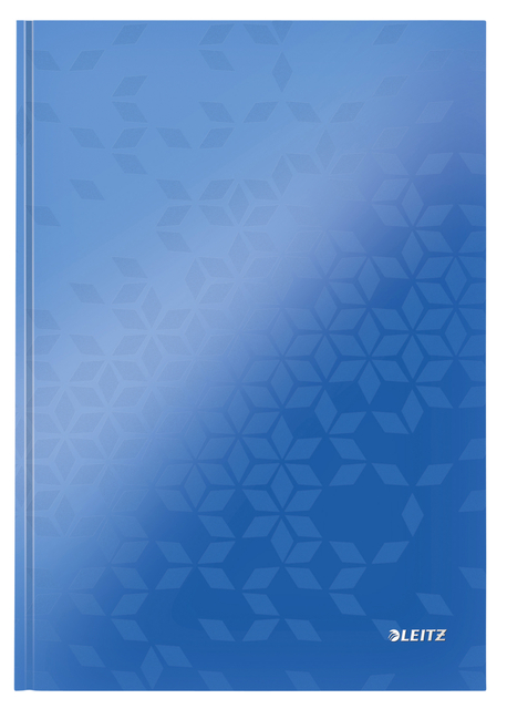 Notitieboek Leitz WOW A4 160blz 90gr lijn blauw afbeelding