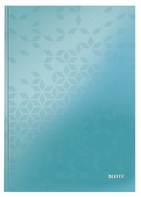 Notitieboek Leitz WOW A4 160 pagina&apos;s 90gr lijn ijsblauw afbeelding