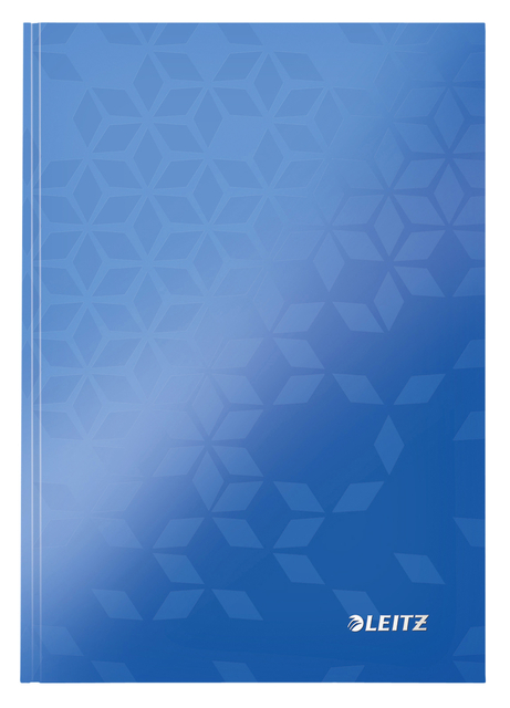 Notitieboek Leitz WOW A5 160blz 90gr lijn blauw afbeelding