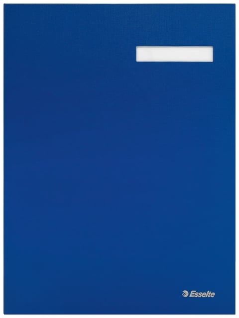 Vloeiboek Esselte karton 20 tabbladen blauw afbeelding