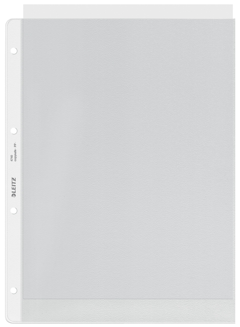 Showtas Leitz Premium copy safe 0.12mm 4-gaats PP A4 transparant 100 stuks afbeelding