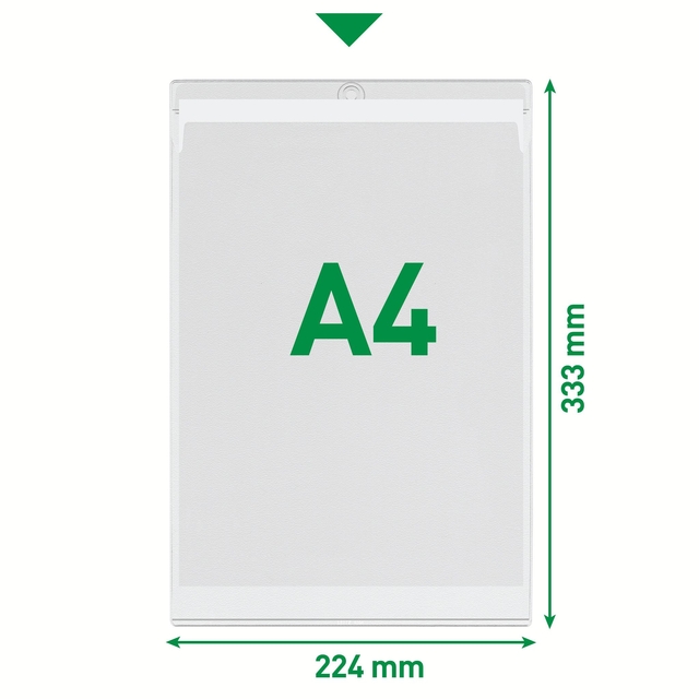 Insteekmap U-model Leitz Premium met ophangoog 0.20mm PVC A4 transparant 50 stuks — Foto 2 van 2