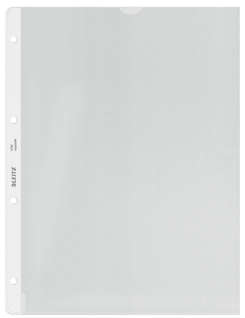 Showtas Leitz Premium met uitsnede copy safe 0.13mm PP A4 transparant 100 stuks afbeelding
