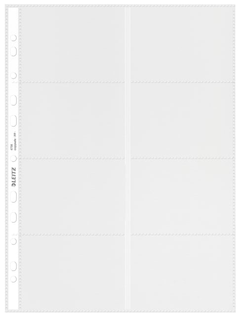 Showtas Leitz Premium voor visitekaartjes copy safe PP A4 glashelder 10 stuks afbeelding