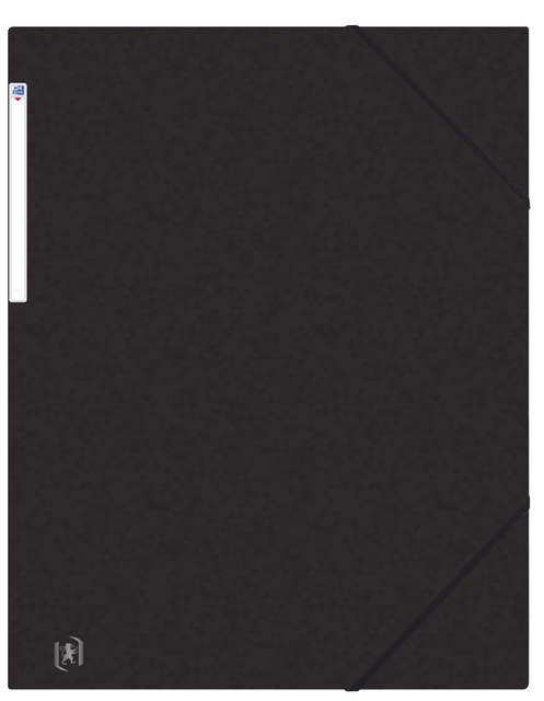 Elastomap Oxford Top File+ A3 3 kleppen 390gr zwart afbeelding