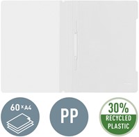 Snelhechter Leitz Standaard A4 gerecycled PP wit-3