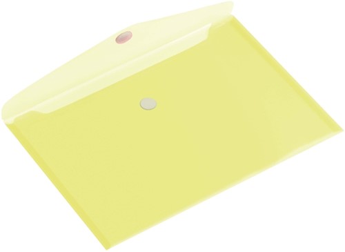 Enveloptas Europel A5 250x180mm dwars transparant geel