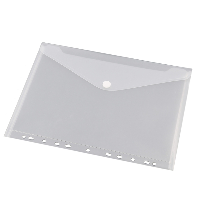 Enveloptas Europel A4 240x310mm 11-gaats PP transparant wit afbeelding