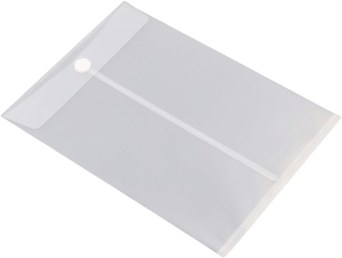 Enveloptas Europel A4 240x335mm staand PP transparant wit