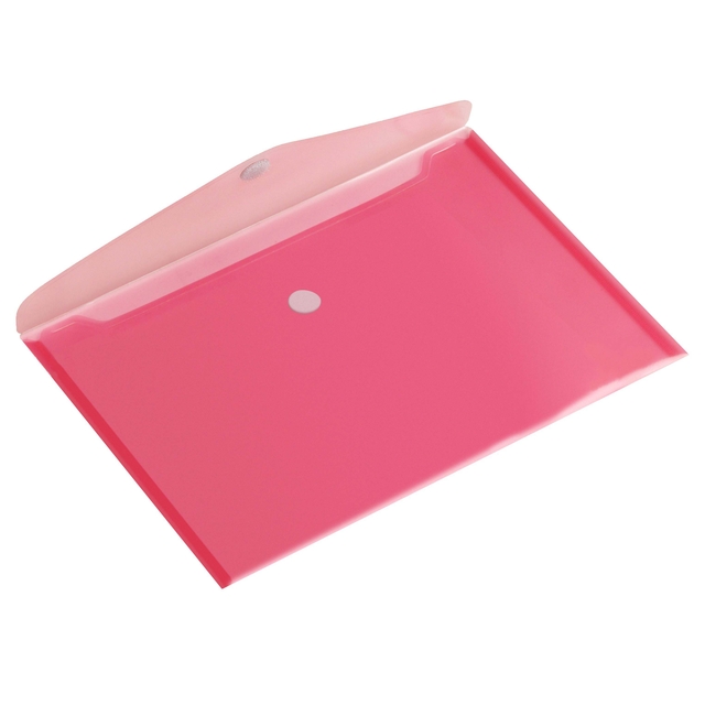 Enveloptas Europel A4 335x240mm dwars PP transparant rood afbeelding