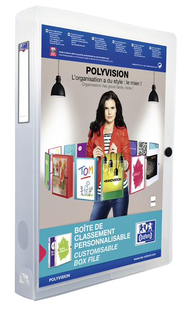 Verzamelbox Oxford Polyvision 40mm 0.7mm PP transparant afbeelding