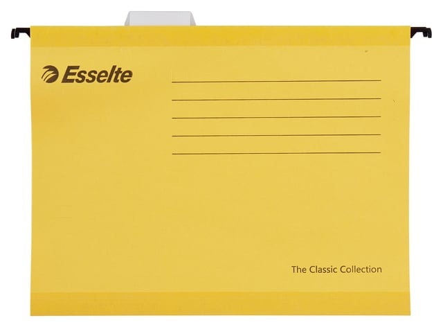 Hangmap Esselte Classic A4 V-bodem 345x240mm geel afbeelding
