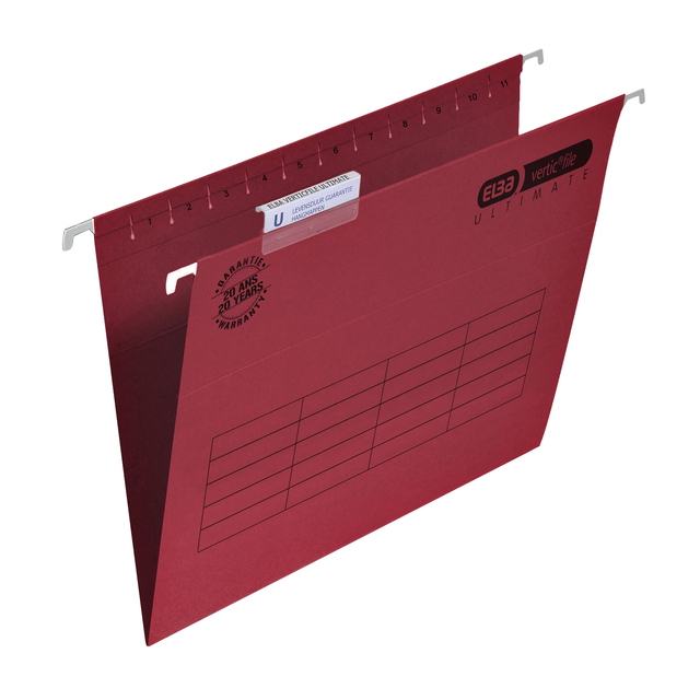 Hangmap Elba Verticfile Ultimate A4 V bodem rood afbeelding