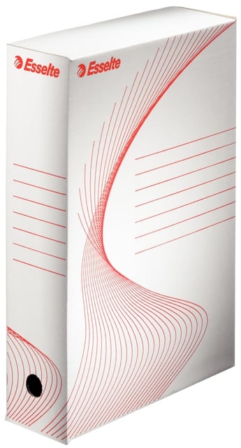Archiefdoos Esselte Boxycolor 80mm 352x250mm wit afbeelding
