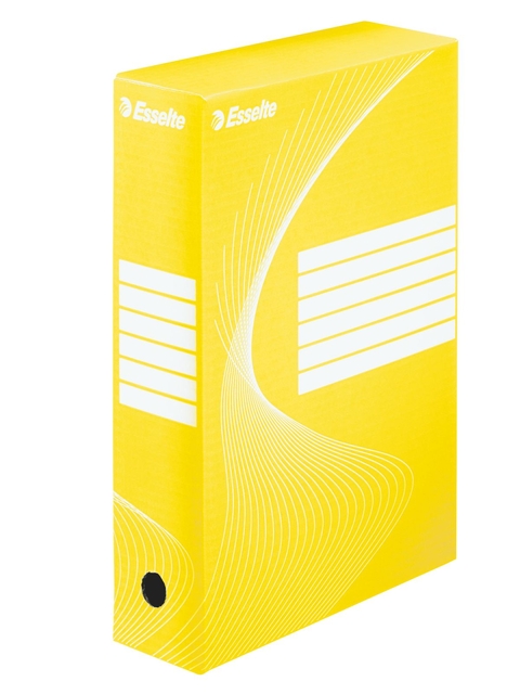 Archiefdoos Esselte Boxycolor 80mm 352x250mm geel afbeelding
