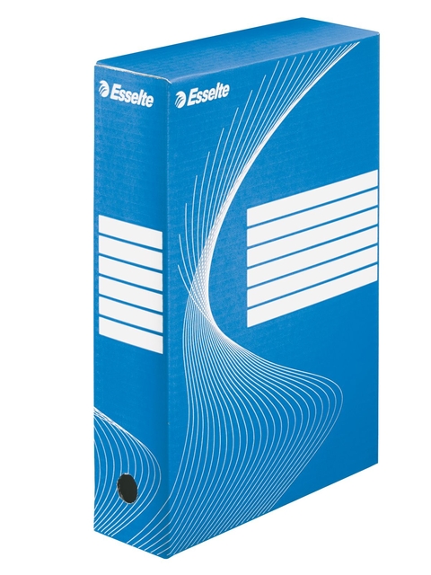 Archiefdoos Esselte Boxycolor 80mm 352x250mm blauw afbeelding