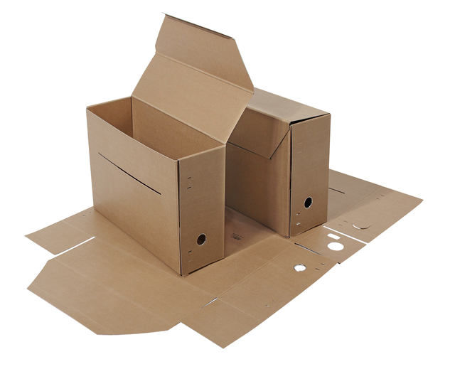 Gemeentearchiefdoos Djois folio 370x265x115mm bruin afbeelding