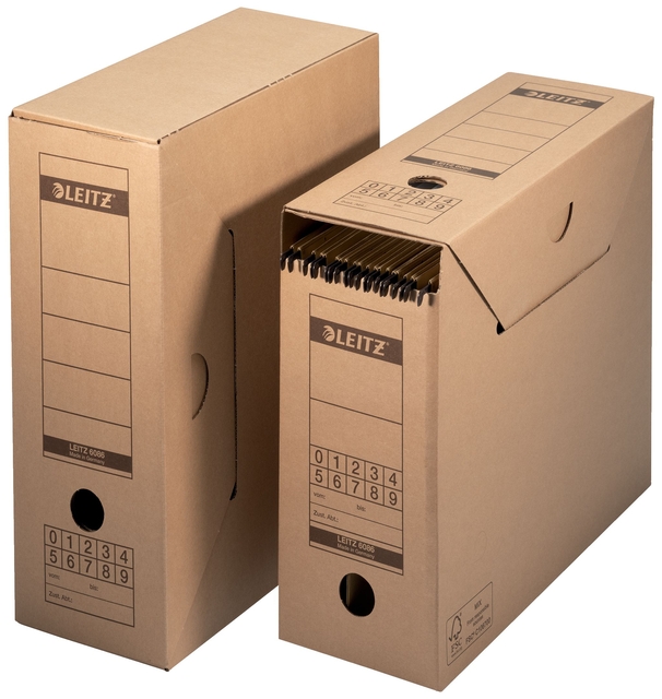 Archiefdoos met deksel Leitz Premium 120x275x325mm natuurbruin afbeelding