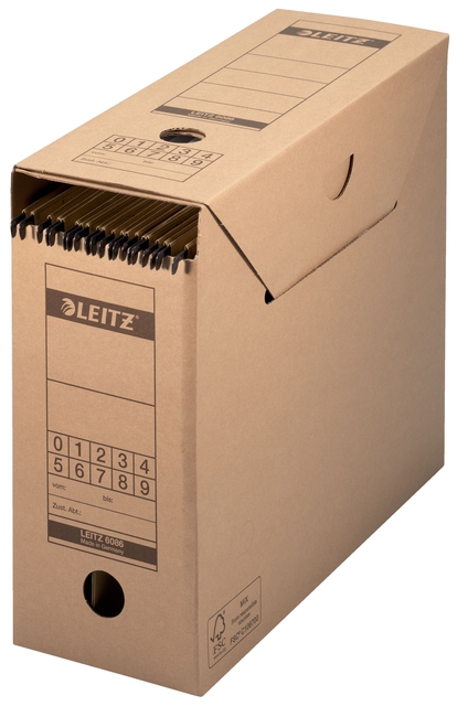 Archiefdoos met deksel Leitz Premium 120x275x325mm natuurbruin — Foto 2 van 2